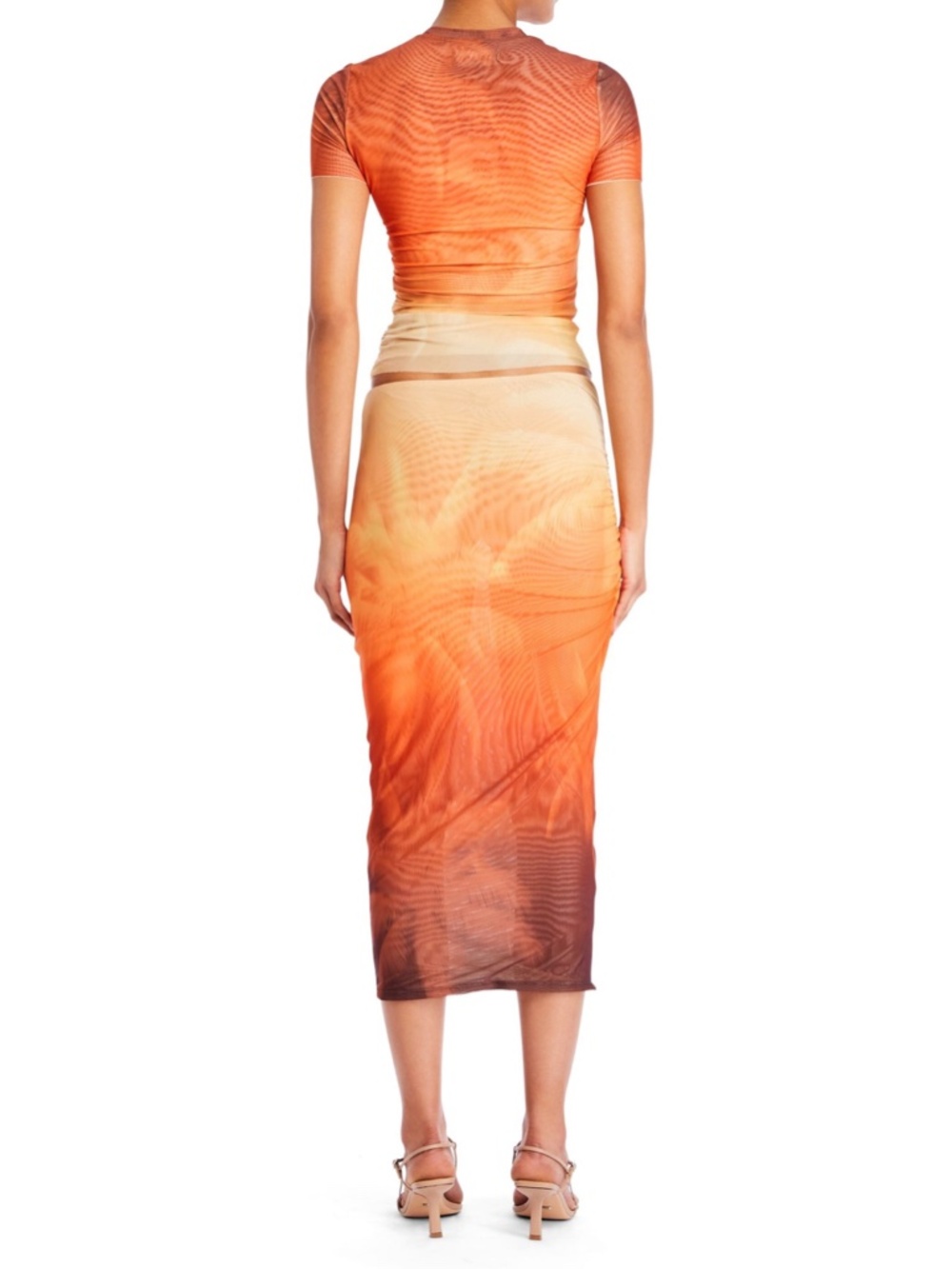 SEROYA Sunset Mesh Skirt - Picture 4 of 4